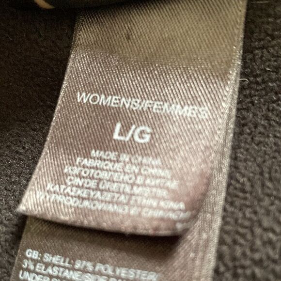 The North Face Soft Shell Black Women’s Jacket Size Large Water Wind Resistant L - Picture 8 of 14